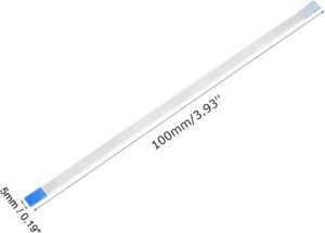 Flexible 5 Pin 1.0mm Pitch B-Type FFC FPC Ribbon Cable 100mm for LCD Display and PCB Connection