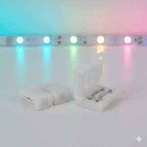 2 Pin 8mm I Shape LED Strip Connector for 3528 2835 Single Color LED Light