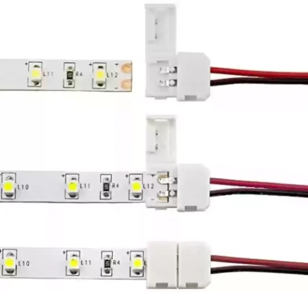 2Pin-8mm LED Strip Connector Strip to Wire Quick Solderless Connection - Image 3