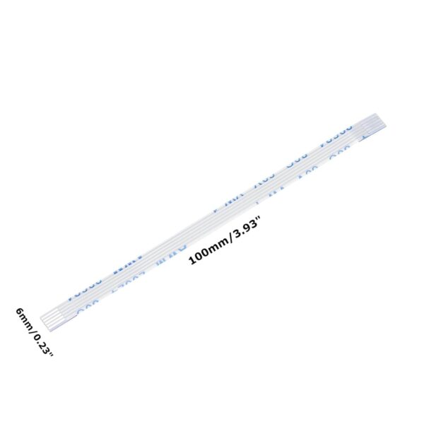 5 Pin FFC Flat Cable 1mm 100MM Length Pitch Flat Flexible FFC FPC LVDS Ribbon Cable Wire Flat Cable (TYPE-A) (Pack Of-1) - Image 3