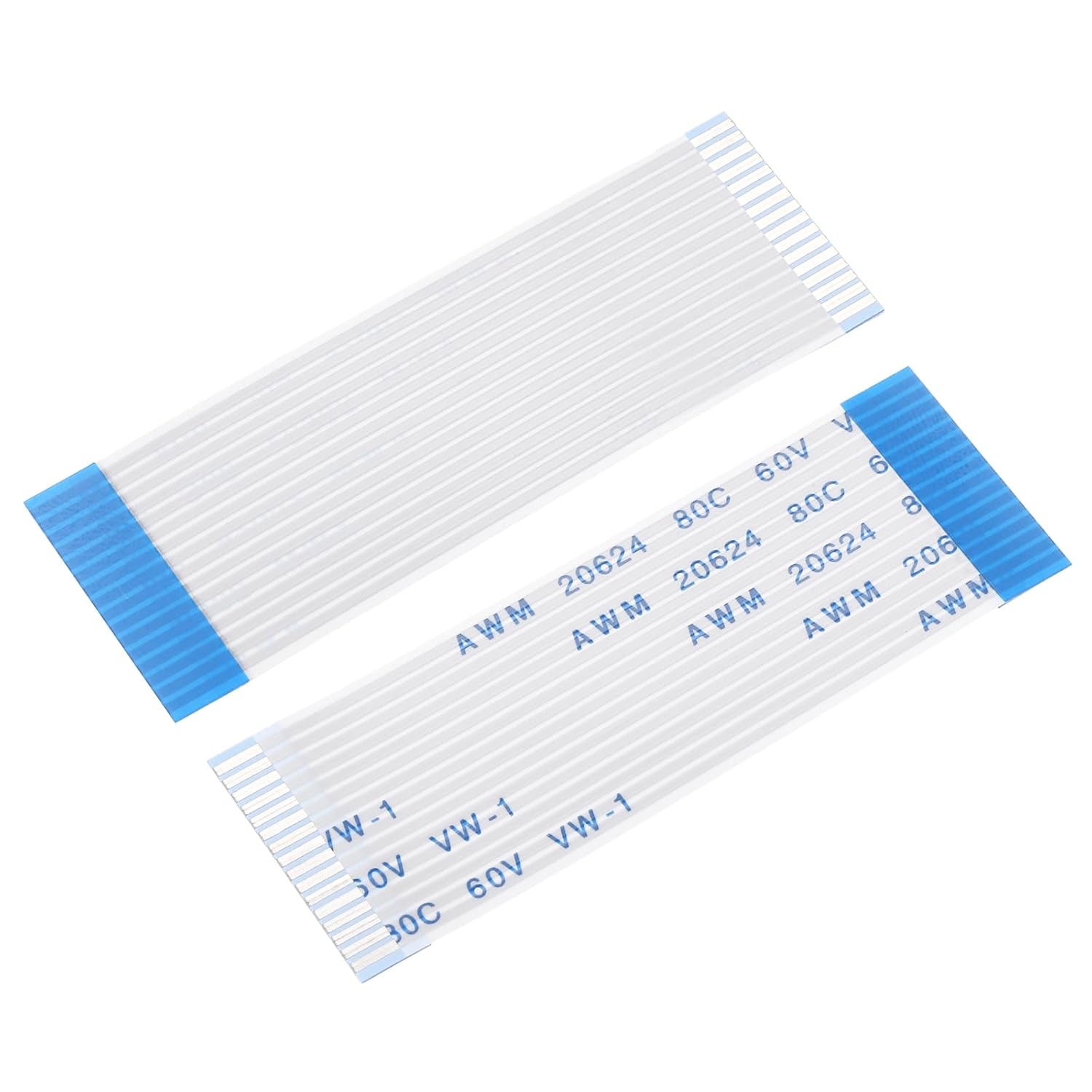 Flexible Flat Cable,16 Pin 1mm Pitch 50mm Length FPC FFC Flexible Ribbon Cable for LCD TV Car Audio DVD Player (B-Type)