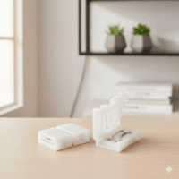 2 Pin 8mm LED Strip Connector – I Shape Quick Connect Clip for 3528/2835 Single Color LED Strip Light