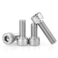 M4 x 12mm Socket Head Cap Screws – 304 Stainless Steel Allen Bolt, Hex Socket Drive, Fully Threaded, Corrosion Resistant (10 Pcs)