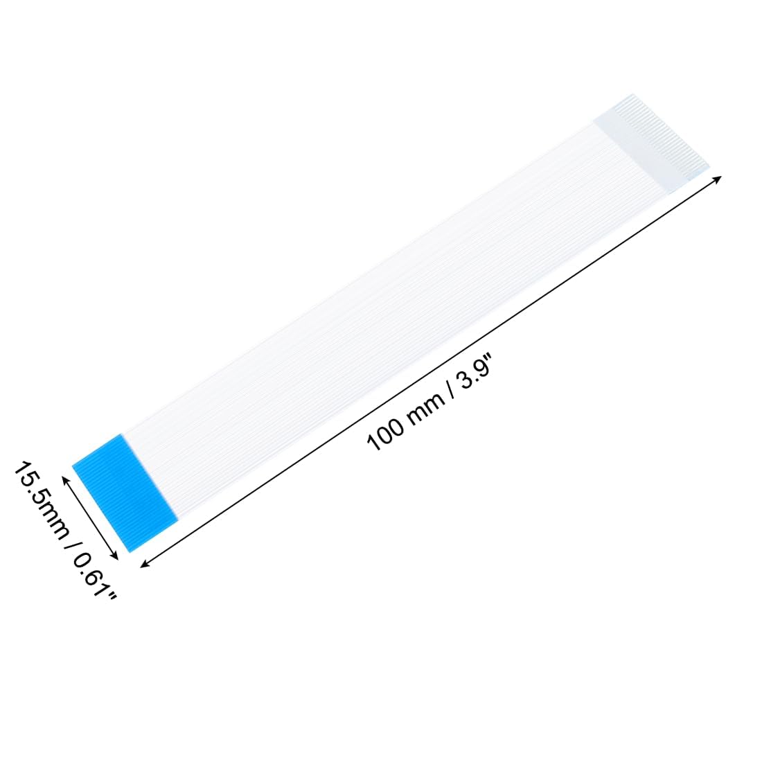 FFC Ribbon Cable 30 Pin – 0.5mm Pitch, 100mm Length Reverse Side Contact Type Flexible Flat Cable for LCD Display, Camera Module, 3D Printers, PCB & DIY Electronics (1-PCS) - Image 2